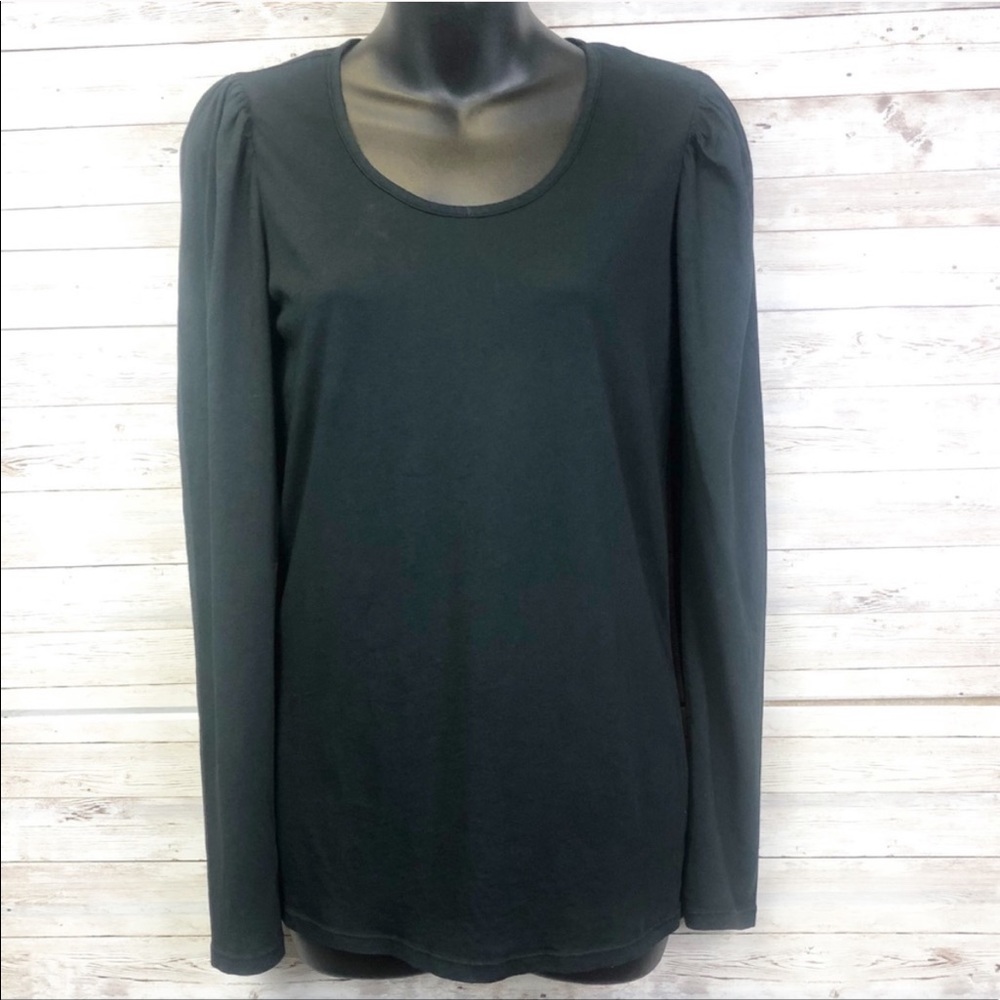 🍀4/$10 Bobi LA Black Puff Long Sleeve Top